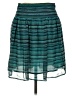 Old Navy 100% Polyester Stripes Teal Casual Skirt Size M - photo 2