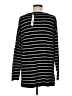 August Silk Stripes Black Pullover Sweater Size M - photo 2