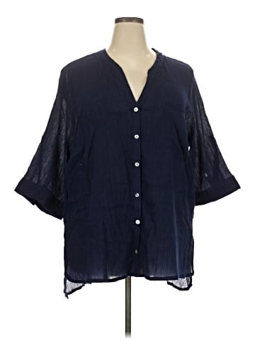 Catherines 3/4 Sleeve Blouse (view 1)
