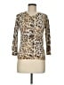Joseph A. Animal Print Tan Cardigan Size M - photo 1