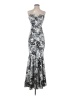 Xscape Silver Cocktail Dress Size 4 - photo 1