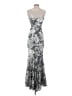 Xscape Silver Cocktail Dress Size 4 - photo 2