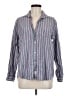 Grayson 100% Cotton Stripes Gray Long Sleeve Button-Down Shirt Size Med (3) - photo 1