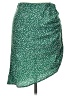 Code x Mode 100% Polyester Polka Dots Green Casual Skirt Size L - photo 1