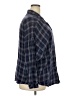 True Craft 100% Cotton Plaid Blue Long Sleeve Button-Down Shirt Size 3X - photo 4