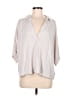 Athleta Gray 3/4 Sleeve Blouse Size M - photo 1