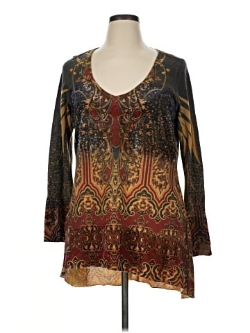 Live and Let Live 3/4 Sleeve Blouse (view 1)