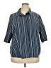 Apt. 9 Stripes Blue 3/4 Sleeve Button-Down Shirt Size 3X - photo 1