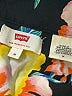 Levi's 100% Viscose Tropical Black Short Sleeve Blouse Size M - photo 7
