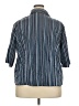 Apt. 9 Stripes Blue 3/4 Sleeve Button-Down Shirt Size 3X - photo 2