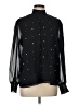1.State 100% Polyester Stars Black Long Sleeve Blouse Size L - photo 1