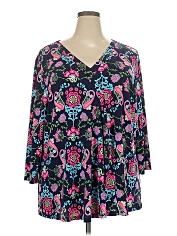 Lane Bryant 3/4 Sleeve T-Shirt (view 1)
