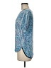 Sandro Blue Short Sleeve Blouse Size Med (2) - photo 5