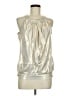 Worthington 100% Polyester Metallic Silver Sleeveless Blouse Size M - photo 1