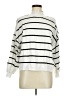 Dreamers Stripes White Turtleneck Sweater Size M - photo 1