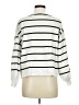Dreamers Stripes White Turtleneck Sweater Size M - photo 2