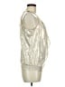 Worthington 100% Polyester Metallic Silver Sleeveless Blouse Size M - photo 4