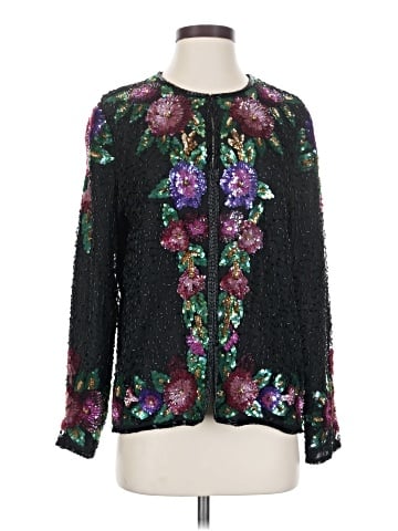 Laurence Kazar New York Long Sleeve Silk Top (view 1)