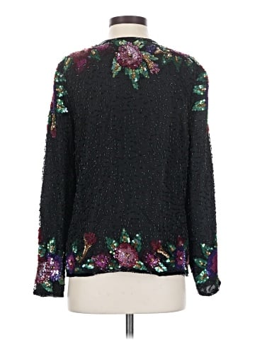 Laurence Kazar New York Long Sleeve Silk Top (view 2)