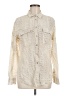 Equipment Ivory Long Sleeve Blouse Size M - photo 1
