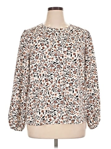 Ann Taylor Long Sleeve Blouse (view 1)