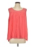 Milano 100% Polyester Orange Sleeveless Blouse Size L - photo 1