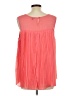 Milano 100% Polyester Orange Sleeveless Blouse Size L - photo 2