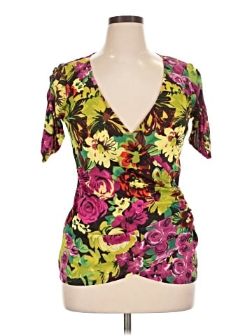 Karen Kane Short Sleeve Blouse (view 1)
