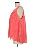 Milano 100% Polyester Orange Sleeveless Blouse Size L - photo 5