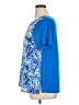 Jessica London 100% Polyester Blue Short Sleeve Blouse Size 16 - photo 5