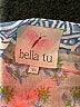 Bella 100% Cotton Paisley Blue 3/4 Sleeve Blouse Size XS - photo 7