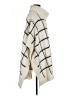 Lands' End Plaid Ivory Poncho One size - photo 4