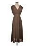 Max Studio 100% Polyester Solid Brown Casual Dress Size S - photo 1