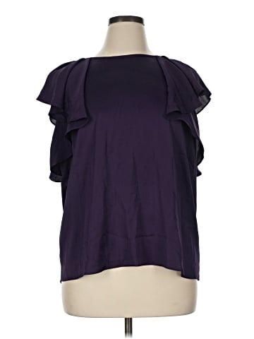 Worthington Short Sleeve Blouse (view 1)