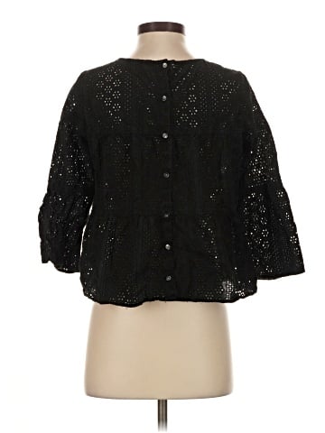 Madewell Eyelet Tiered Button-Back Top (view 2)