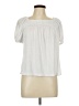 Ann Taylor LOFT Outlet White Short Sleeve Blouse Size L - photo 1