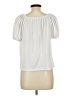 Ann Taylor LOFT Outlet White Short Sleeve Blouse Size L - photo 2