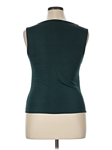 Green Envelope Sleeveless Top (view 2)