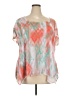 Cato 100% Polyester Pink Short Sleeve Blouse Size 26/ 28W - photo 1