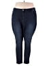 ELOQUII Solid Blue Jeggings Size 26 waist - photo 1