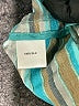Austin Reed 100% Silk Stripes Teal 3/4 Sleeve Silk Top Size 14 - photo 8