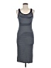 Mango Stripes Blue Casual Dress Size 6 - photo 1
