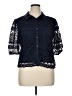 By Design 100% Polyester Blue 3/4 Sleeve Blouse Size XL - photo 1