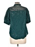 Adiva Teal Short Sleeve Blouse Size L - photo 2