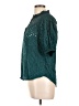 Adiva Teal Short Sleeve Blouse Size L - photo 5