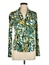 Etcetera Green Long Sleeve Blouse Size 6 - photo 1