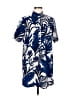 Topshop 100% Polyester Blue Casual Dress Size 6 - photo 1