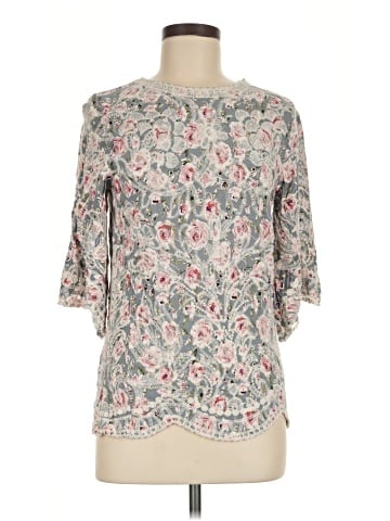 Solitaire 3/4 Sleeve Blouse (view 1)