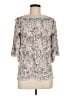 Solitaire 100% Rayon Gray 3/4 Sleeve Blouse Size M - photo 1