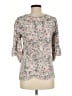 Solitaire 100% Rayon Gray 3/4 Sleeve Blouse Size M - photo 2
